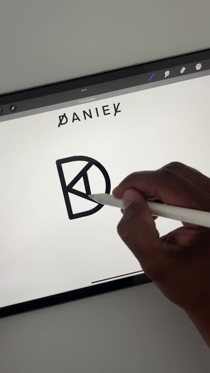create a unique name logo by merging the name letters