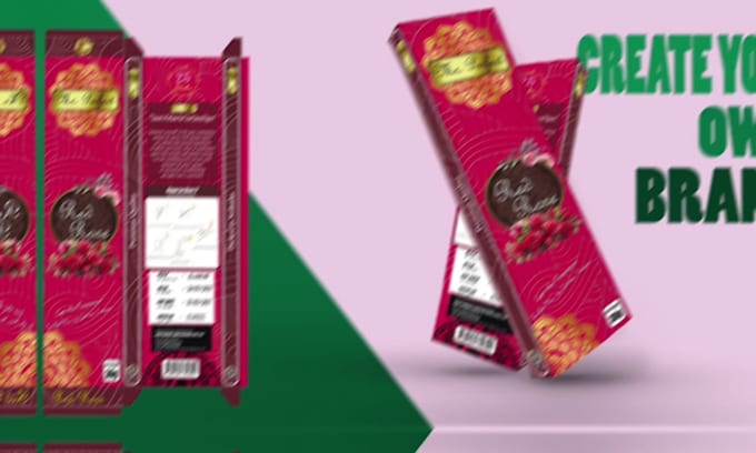 create product packaging and label design, box design, mailer box design and 3d