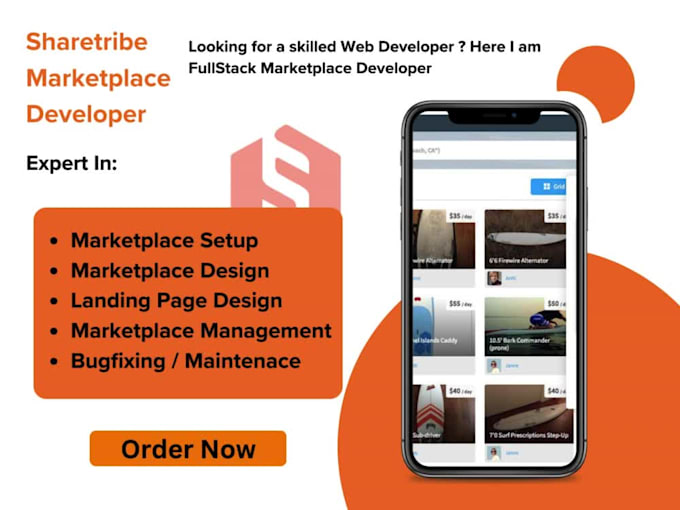 setup, customize and integrate sharetribe marketplace with landing page