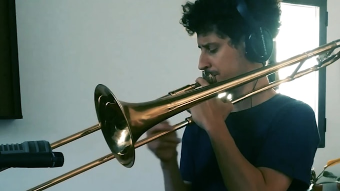 record a trombone in your song