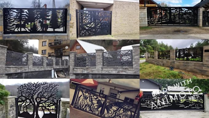 create custom fence designs for laser , plasma cutting dxf