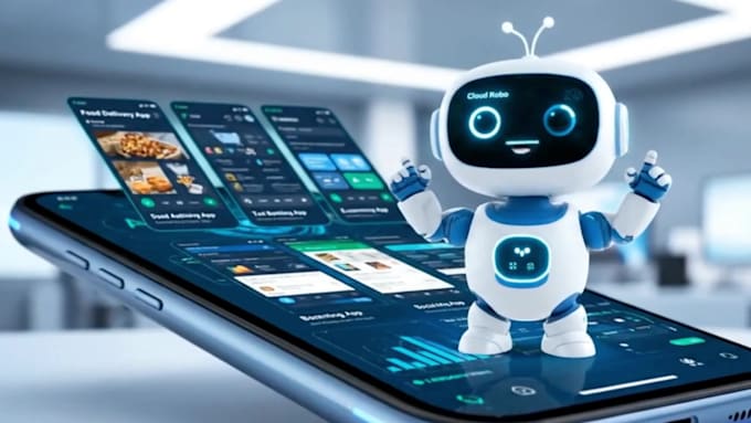 ai custom app development for android, ios app, ai chatbot as flutter developer