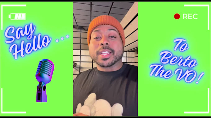 record a professional friendly male voice over in english african american