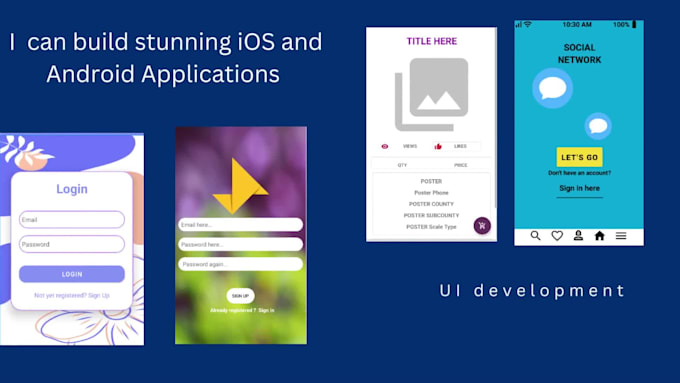Develop attractive and desired ui design for applications by ...