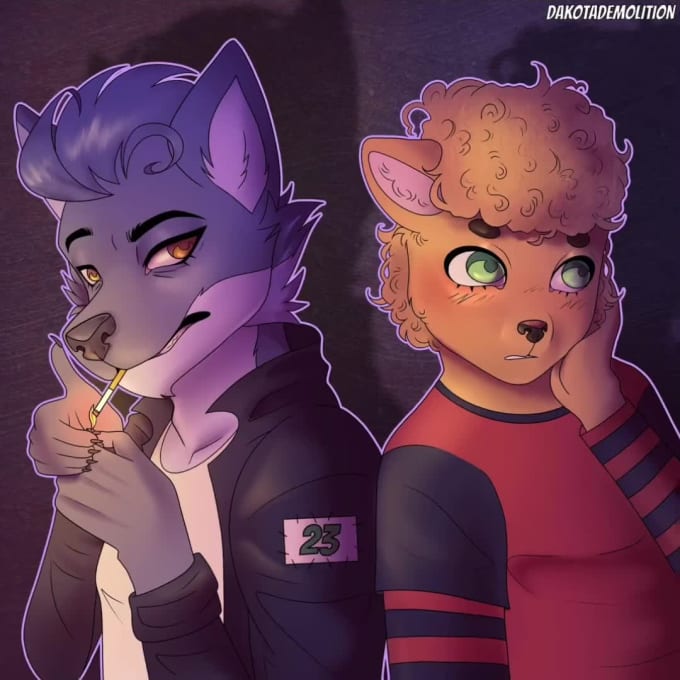 Draw furry and human characters, sfw only by Dakdemolition | Fiverr