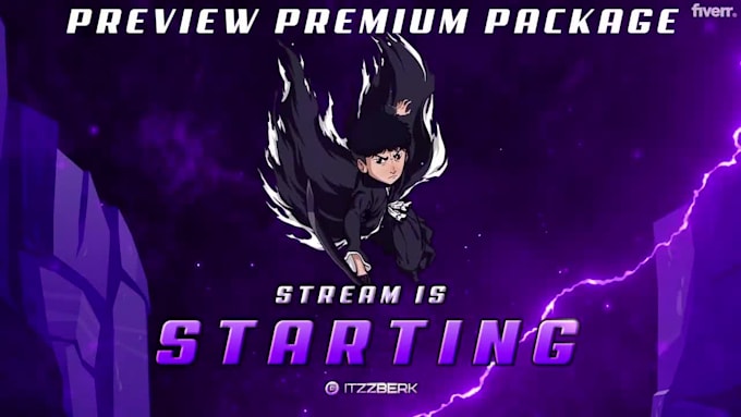 fully setup obs,streamlabs and create streaming animated overlays, logo and more
