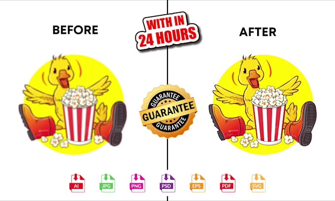 do redraw, vector tracing, old logo in HD very super fast