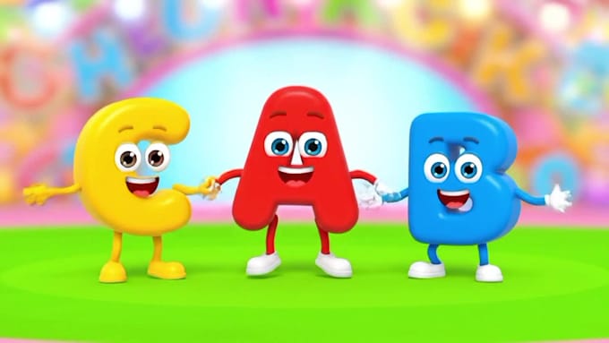 create kids learning videos for youtube, 3d animation for kids