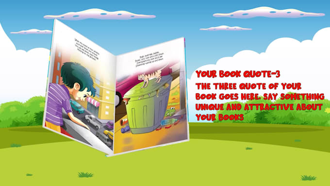 create this kids book promo or children book trailer video