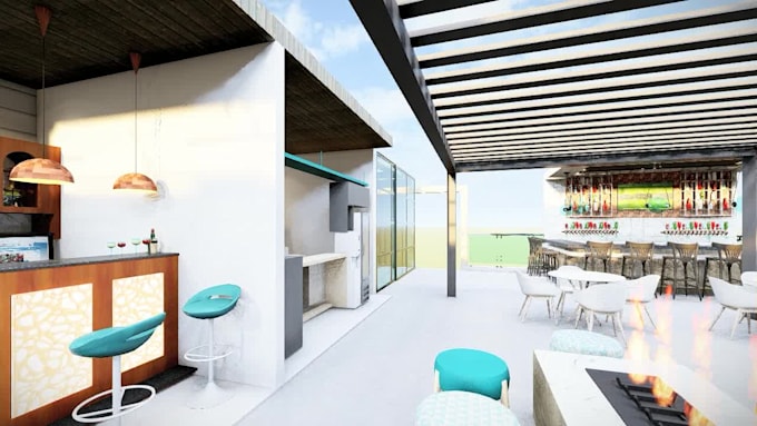 design your garden, backyard, patio, terrace 3d realistic landscape