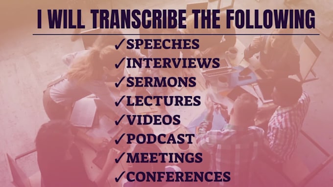transcribe audio or video to text in 24 hours