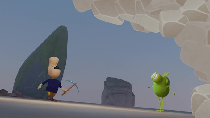 make 3d character animation in blender with your character