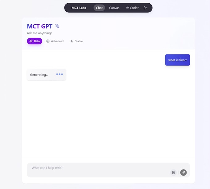 design an ai integrated website or web app for you