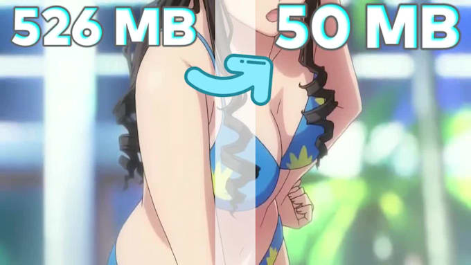 do video compression to 50 mb without losing quality