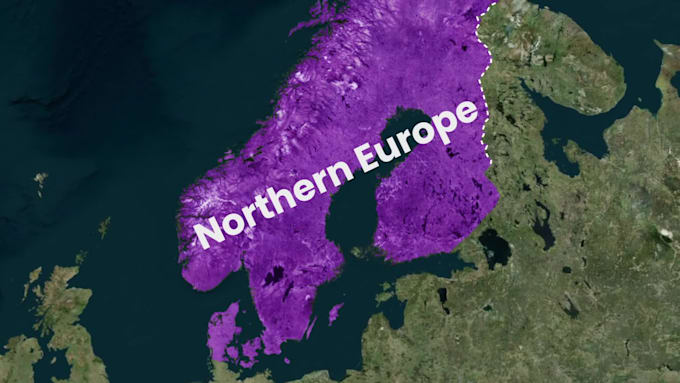 create a map animation video