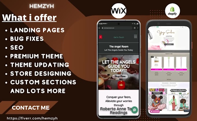 do responsive website design redesign customization fix shopify, wix, canva