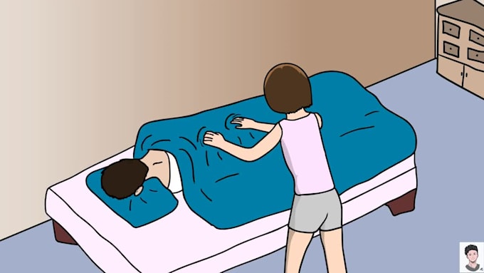 a 2d cartoon animation video for children or for adults