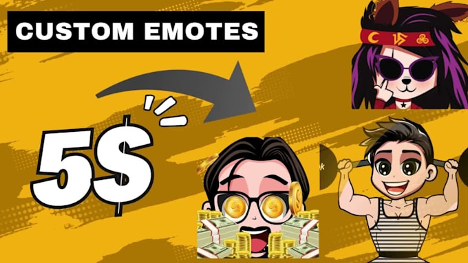 create cute chibi twitch emotes for streamers