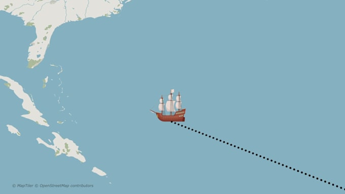 make animated trade route maps using adobe after effects
