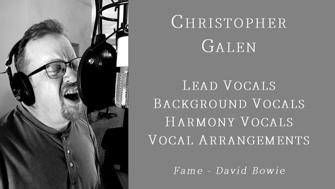 be a professional male singer and vocalist for your song