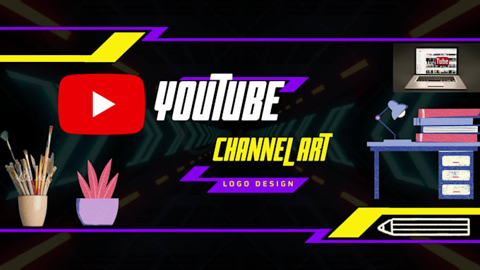 Make an attractive youtube channel art,logo,and thumbnails by ...
