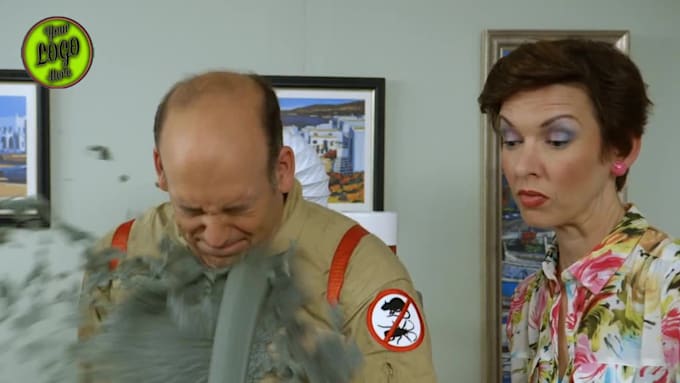 customize this funny pest control video ads