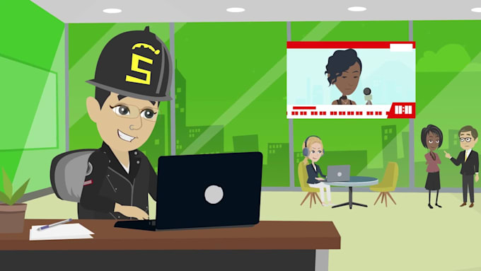 create beautiful 2d vyond explainer animation video  in 48hrs
