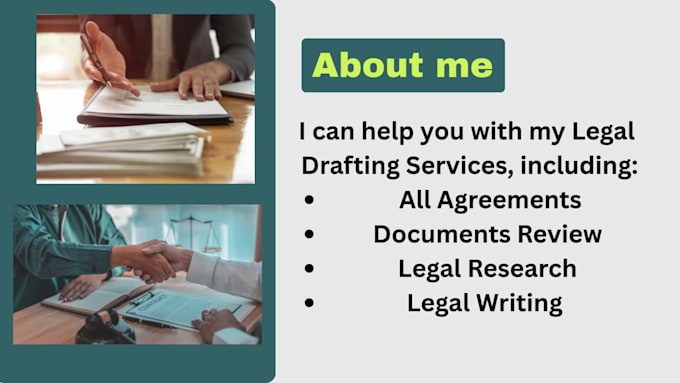 draft and review non disclosure agreement for you