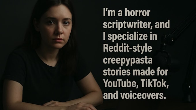write reddit style creepy scary scripts for horror youtubers