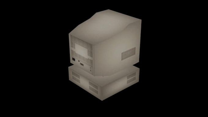 create retro psx, nostalgic style, 3d game ready assets