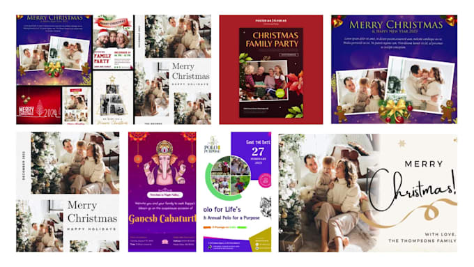 design christmas card and invitation card