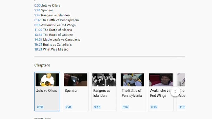 Create timestamps and seo chapter names for youtube videos by Ejtron ...