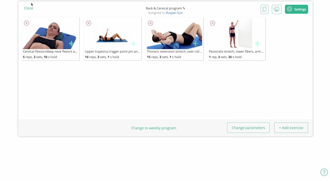 make a posture rehab program for office workers