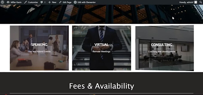 design, redesign wordpress website or landing page as elementor pro expert