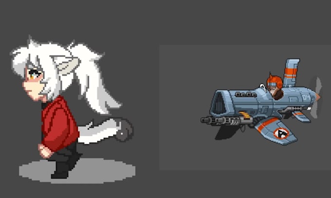 Do pixel art sprite sheet 2d pixel animation pixel art character design ...