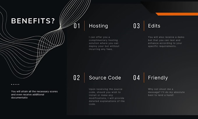 create custom discord bots and provide free hosting