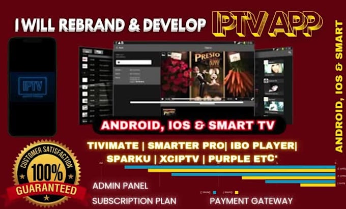 develop iptv app, live streaming app, tivimate, iptv smarter, ios rebrand nextv