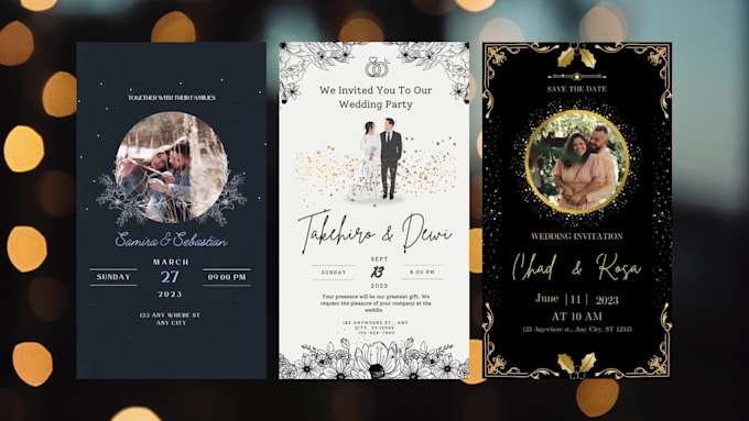 design an animated invitation in addition to a video