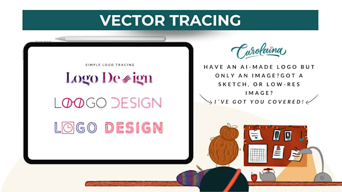 create and image to vector conversion, vector tracing