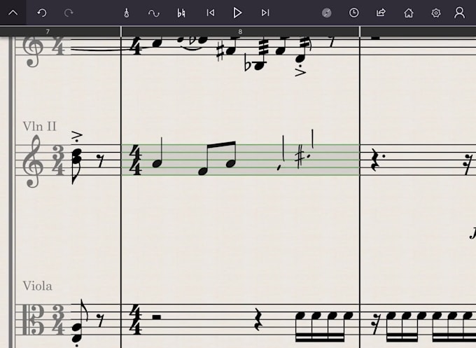 do transcription from audio into music score
