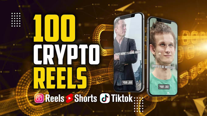 create crypto videos reels tiktok youtube shorts