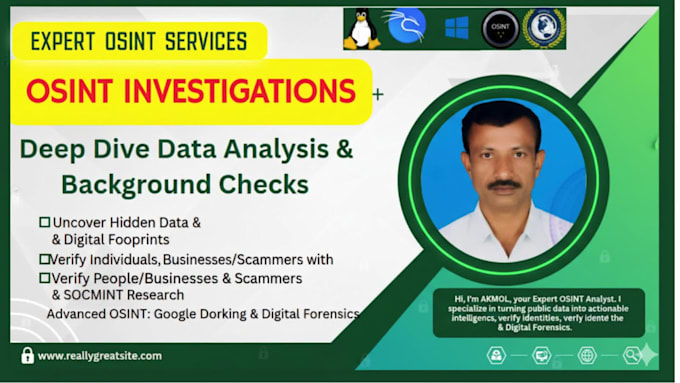 do professional background check and osint report
