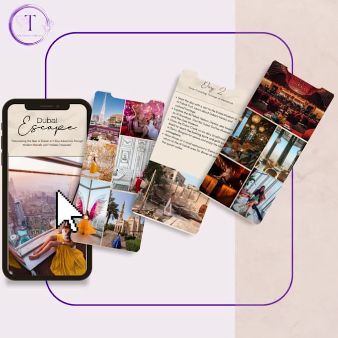 design stunning travel itineraries and instagram templates