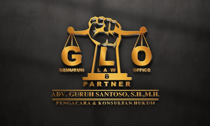 a classic and elegant law firm logo for attorneys