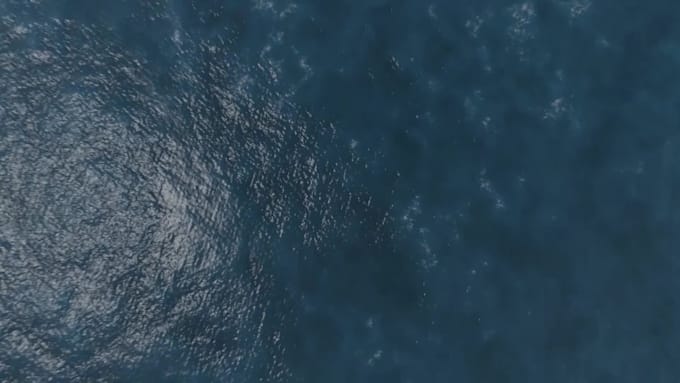 make sky into ocean logo reveal animation