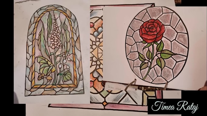 create any custom stained glass design