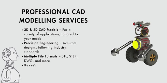 do 3d model, 2d drawings, animations in solidworks, autocad
