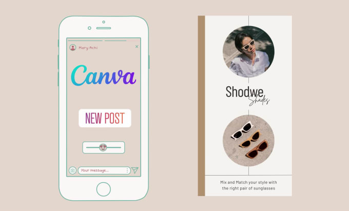 Hire a freelancer to design premium instagram post, story, puzzles using canva