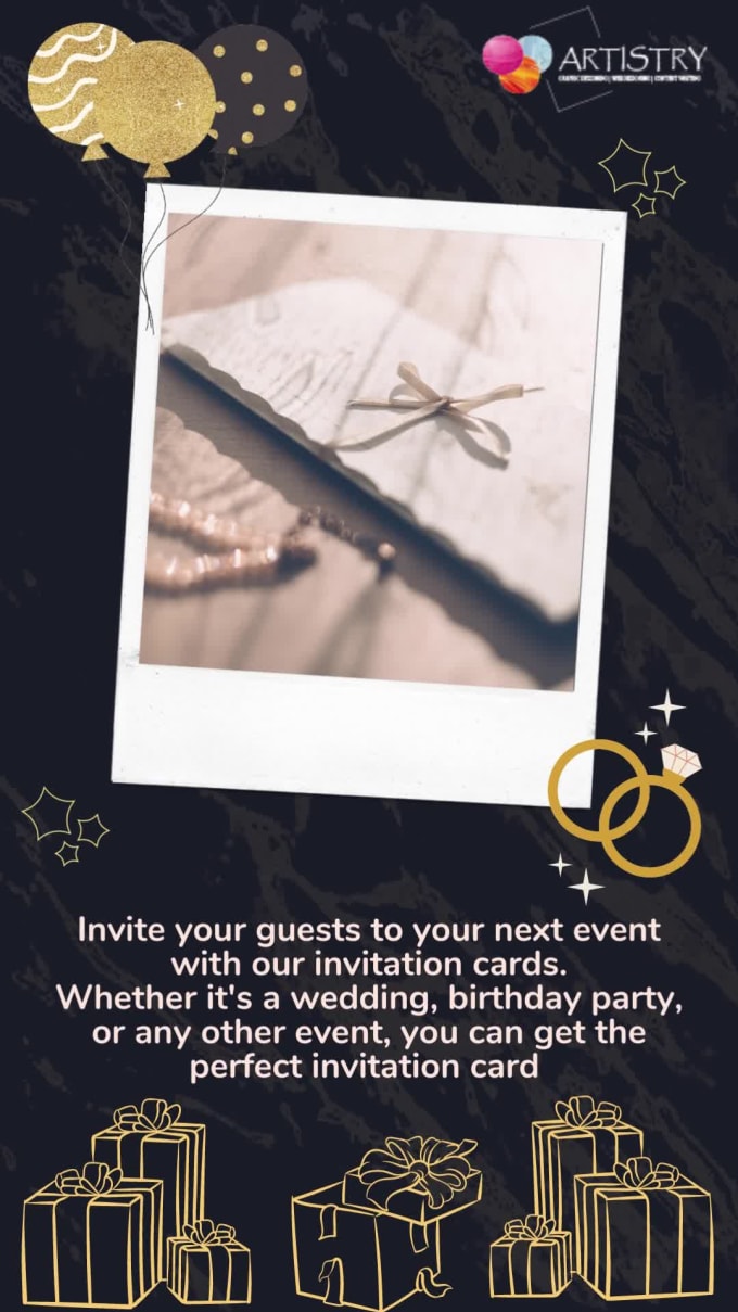 Design best invitation cards by Artistry_3 | Fiverr