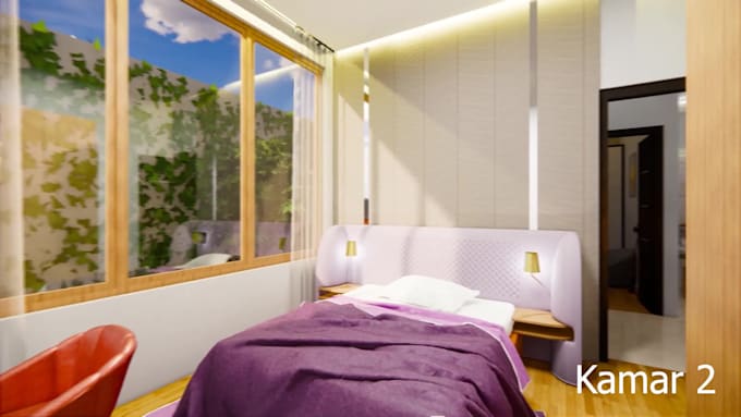 create and render realistic 3d interior design